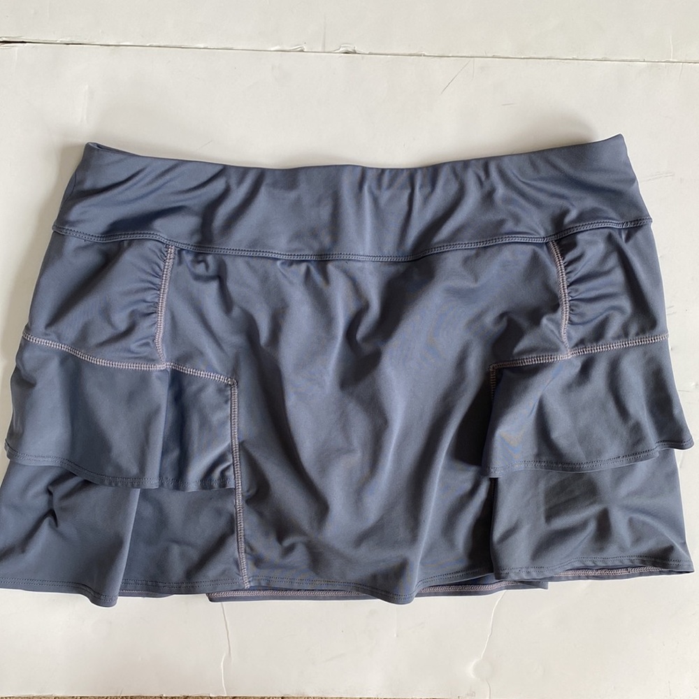 Athleta Slate Gray Layered Tennis Skort